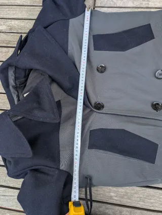 Abrigo Zara SRPLS Negro/Gris