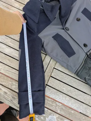 Abrigo Zara SRPLS Negro/Gris