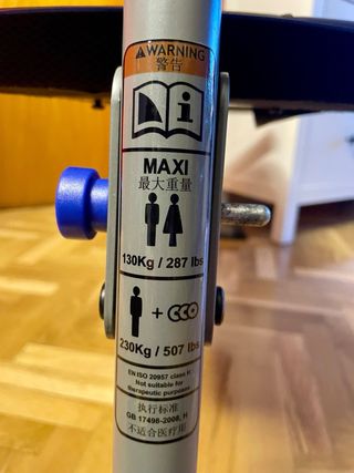 Banco de abdominales plegable