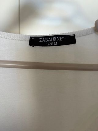 Blusa blanca plisada  Talla M