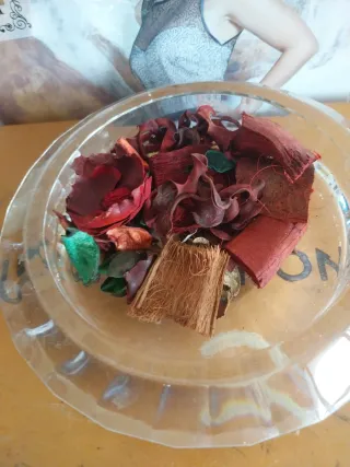 Centro tavola in vetro