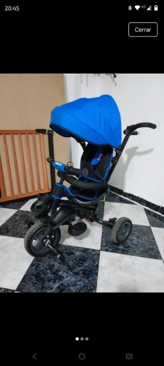 Triciclo para bebé azul