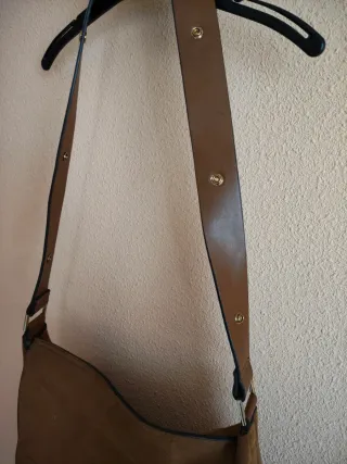 Bolso bandolera de ante