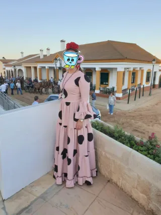 Traje de flamenca lunares