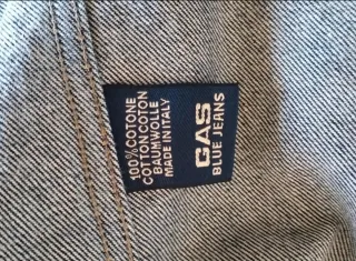Giubbino jeans Gas blu