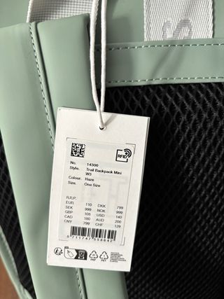 Mochila Rains impermeable nueva