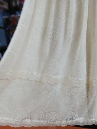 Vestido Comunión Beige T110 Encaje