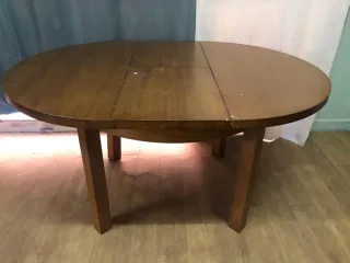 Mesa extensible de madera
