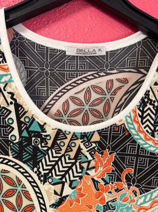 Vestido Bella K Talla XL Estampado Paisley