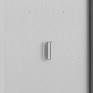 Caseta metálica Darwen 2,71 m² gris antracita/blan