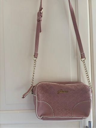 Bolso Guess Rosa y Dorado