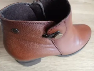 Botines de piel marrón hechos en España