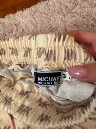 Pantalones Michael Kors MK Beige Rosa