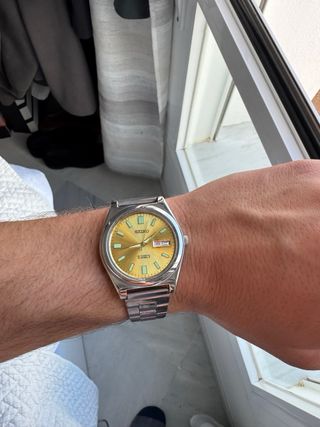 Reloj Seiko Vintage Dorado y Plateado