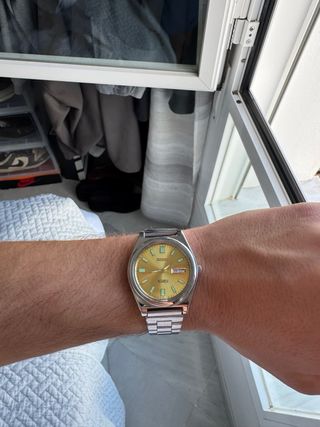 Reloj Seiko Vintage Dorado y Plateado