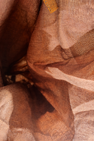 Borsa etnica boho marrone con perline