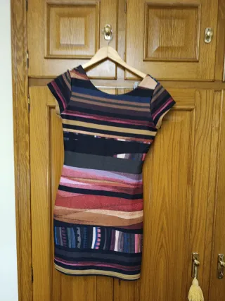 Vestido estampado rayas