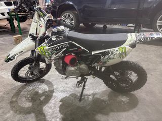 Pit Bike IMR 110cc Motocross Blanca y Negra