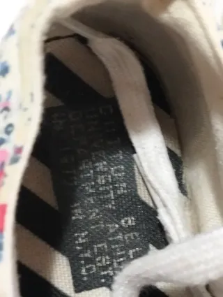 Scarpe donna floreali bianche