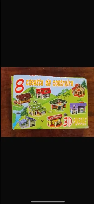 Puzzle 3D 8 Casette da Costruire