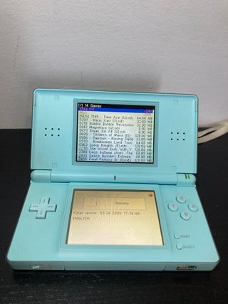 Nintendo DS Lite Ice Blue con R4 e giochi
