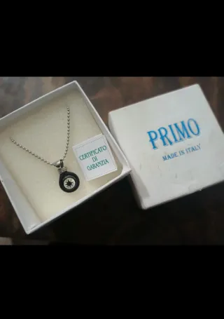 Collana uomo bussola Primo in acciaio