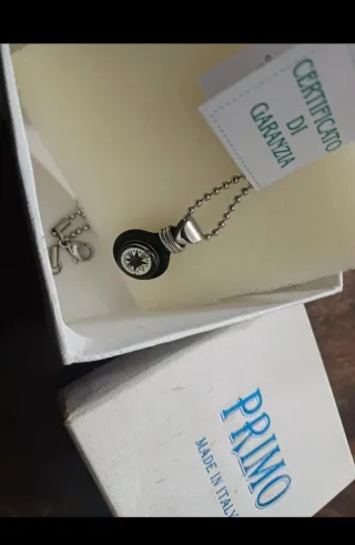 Collana uomo bussola Primo in acciaio