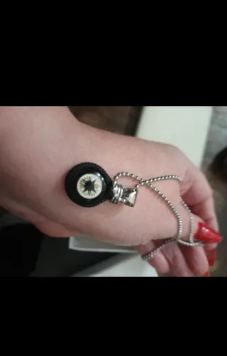 Collana uomo bussola Primo in acciaio