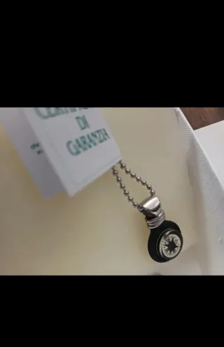 Collana uomo bussola Primo in acciaio