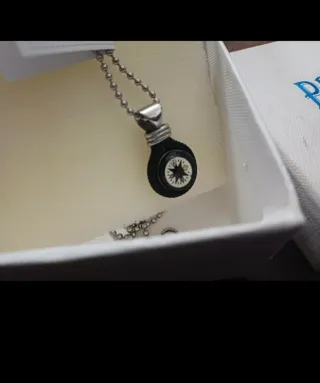 Collana uomo bussola Primo in acciaio