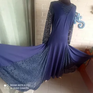 Vestido de ensayo flamenco elástico.