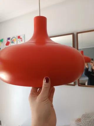 Lámpara de techo naranja