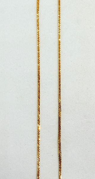 Cadena Bilbao de oro de 18k, 2.04 g, 40.5 cm.
