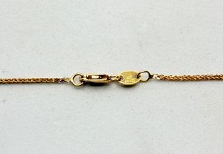 Cadena Bilbao de oro de 18k, 2.04 g, 40.5 cm.