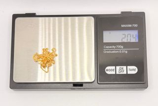 Cadena Bilbao de oro de 18k, 2.04 g, 40.5 cm.