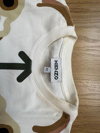 Camiseta Kenzo XS   Tigre Blanco Marrón