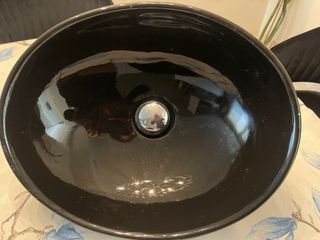 Lavamanos Negro Brillante Cerámica