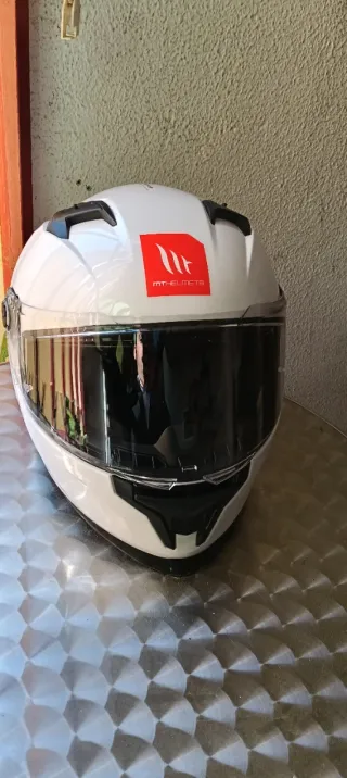 Casco Integral MT Helmets Braker SV Blanco Talla M