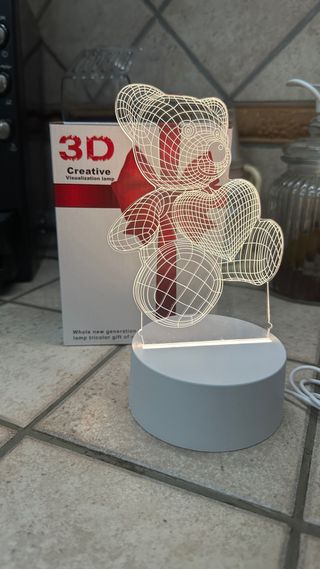 Lampada LED Orsacchiotto 3D Nuova