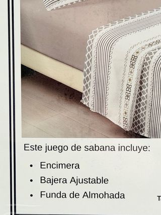 Juego Sábanas Verano Cama 105cm