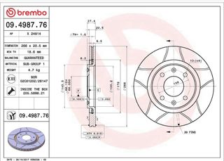 Discos de freno Brembo Max PSA