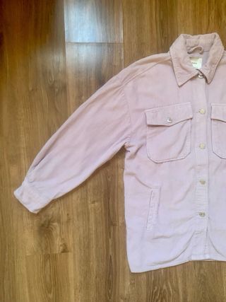 Sobrecamisa Oversize Pana Stradivarius Lila M