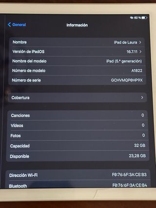 Apple iPad Blanco/dorado