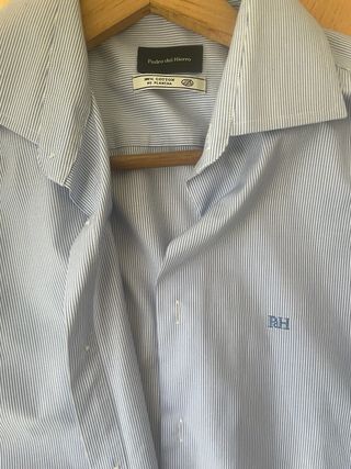 Camisa Pedro del Hierro Rayas Azul Talla M