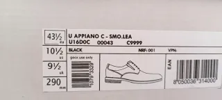 Zapatos Geox Respira Negros Hombre