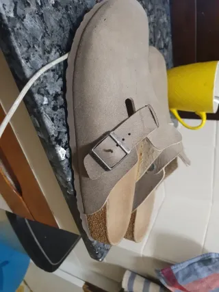 Zuecos Birkenstock 42 Veganos Beige