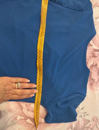 Vestito blu elettrico con ruches
