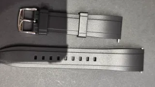 Correa Longines Caucho Negra 20mm