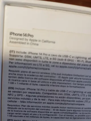 Caja Móvil iPhone 14 Pro