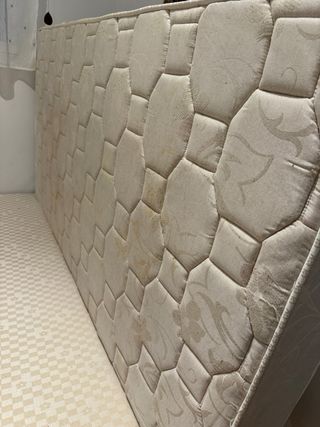 Base Cama 105x190 Tela y colchon